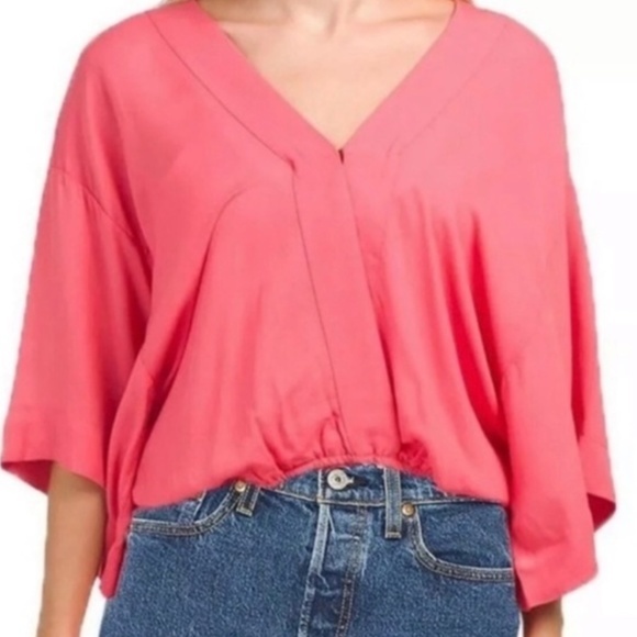 Young Fabulous & Broke Tops - NWT Young‎ Fabulous & Broke Tia Pink Wrap Blouse Sz XS